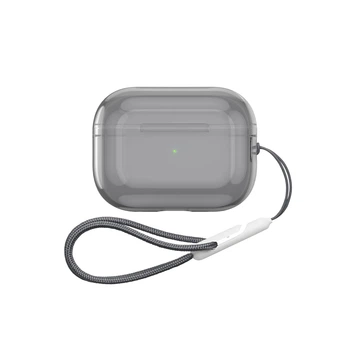 Чохол для навушників Apple AirPods Pro 2 2022, чорний, Air, термополіуретан (TPU), протиударний, захист від подряпин, пилу і ударів, футляр з карабіном для кріплення, точні вирізи для доступу до роз"ємів, ArmorStandart (ARM85334)