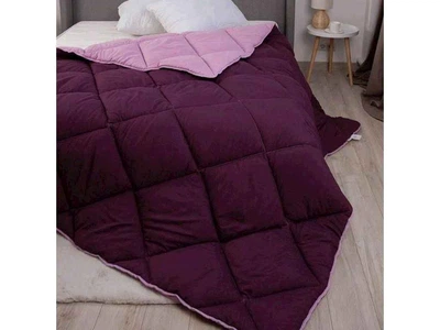 Ковдра ALASKA 150*205 Мікрофібра "ALASKA" 450г/м2 бордовий комбінований
