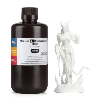 Фотополімерна смола ELEGOO ABS-Like 3.0 resin "White" (біла) 1кг