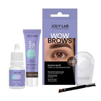 Набор для окрашивания бровей Joly:Lab Wow Brows 3.7 Dark Brown