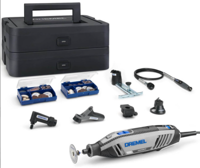 Narzędzie wielofunkcyjne Dremel 4250-6/128 z zestawem akcesoriów oraz pojemną walizką aluminiową (8710364082650)