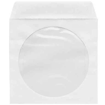 Конверта для диска CD/DVD Patron INS-D044 бумажный с окошком 100шт White (INS-D044)