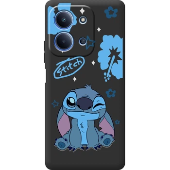 Силиконовый Черный Чехол с Картинкой для Xiaomi Redmi 15C Принт (Стич, Stitch) (67020-ysb012)