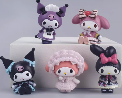 Набір ігрових фігурок Куромі Мелоді Onegai My Melody із 5 штук (SVS)