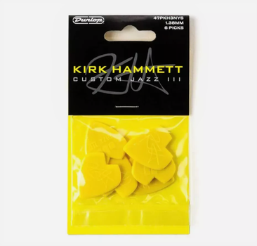 Медіатори Dunlop 47PKH3NYS Kirk Hammett Signature Jazz III Player's Pack (6 шт.)
