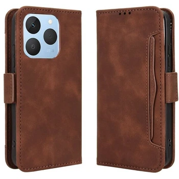 Чохол-книжка з кишеньками Deexe Wallet Stand для Realme 15T - Brown