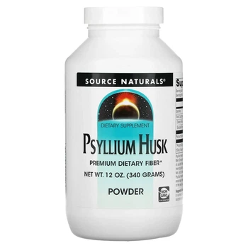Псилліум, Подорожник (Psyllium Husk), Source Naturals, порошок, 340 г