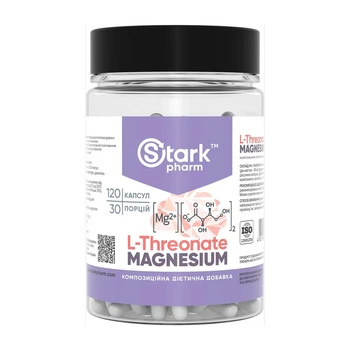 Магній L-треонат Magnesium L-Threonate Stark Pharm, 120 капсул