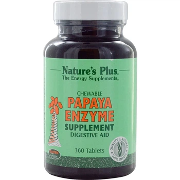 Ферменти папайї Nature's Plus Papaya Enzyme, 360 жувальних таблеток