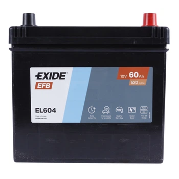 Автомобильный аккумулятор EXIDE EFB 6CT 60Ah Asia R+ EL604