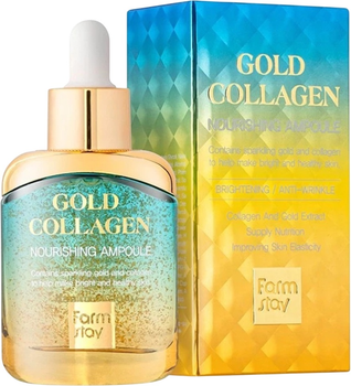 Serum nawilżające do twarzy FarmStay Gold Collagen przeciwzmarszczkowe 35 ml (8809595053666)