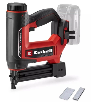Аккумуляторный степлер Einhell TE-CN 18/32 Li - Solo с 300 скобами 19 мм и 300 гвоздями 32 мм, без акб и з/у (4257800)