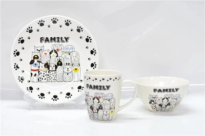 Набор детской посуды Ardesto Family AR3457DS 3 предмета белый