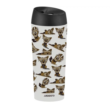 Термочашка Ardesto Coffee Time Yorkie AR2645YT 450 мл серая