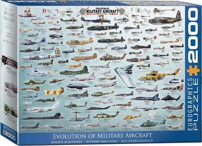 Puzzle EuroGraphics Rozwój lotnictwa wojskowego 2000 el 8220-0578 (628136205788)