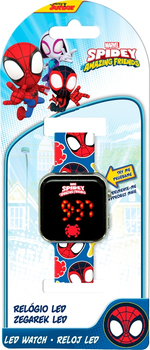 Дитячий LED годинник Kids Euroswan Spidey з календарем (SPF4018)