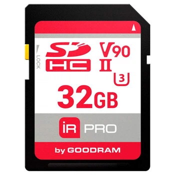 Карта памяти GoodRAM 32Gb IRDM PRO SDXC V90 UHS-II U3 (IRP-S9B0-0320R11) 259718