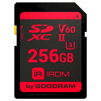 Карта памяти GoodRAM 256Gb IRDM SDXC V60 UHS-II U3 (IR-S6B0-2560R11) 259716