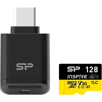 Карта пам'яті Silicon Power 128GB microSDXC class 10 UHS-I U3 V30 A1 Inspire (SP128GBSTXLV3V1NSP) 316468