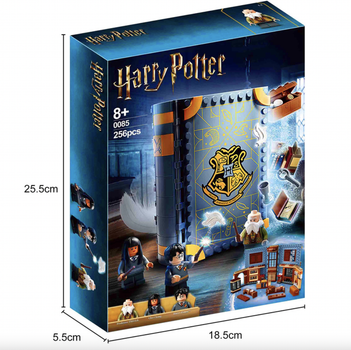 Конструктор Harry Potter Магическая книга Хогвартс — 256 деталей, раскладной набор Гари Потер с фигурками