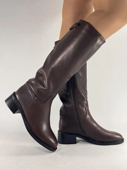 Женские зимние сапоги Molka 40 (25.5см) Коричневый 3627