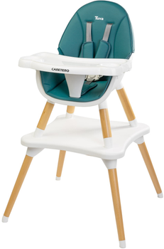 Стільчик для годування Caretero Tuva Темно-зелений (5903076306678)