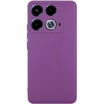 Чехол TPU GETMAN Liquid Silk Full Camera для Infinix Note 40 4G Фиолетовый / Grape