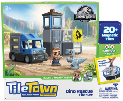 Zestaw zabawek Tile Town Jurassic World Dino Rescue 90313 (630996820742)