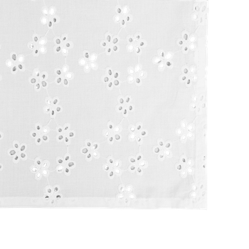 Obrus Homla Fari z haftem angielskim Biały 130 x 180 cm (5906496739699)