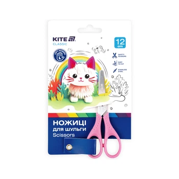 Ножиці Kite дитячі для шульги рожевий, 12 см (K-149-1)