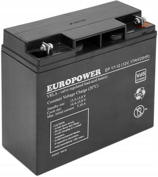 Akumulator AGM EuroPower EP 12V 17Ah (EP 17-12)