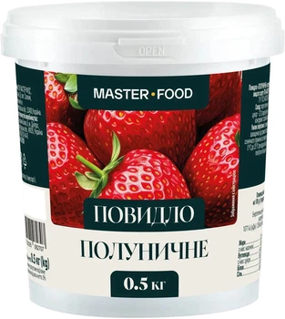 Повидло Master Food Полуничне 500 г (4820255082707)