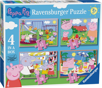 Пазл Ravensburger 4 в 1 Свинка Пеппа 12/16/20/24 елементи 6958 (4005556069583)