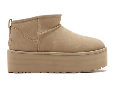 Жіночі уггі UGG Classic Ultra Mini Platform Mustard Seed - 39р. (25.0см) бежеві