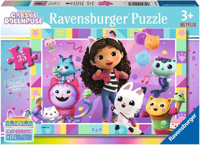 Пазл Ravensburger Котячий будиночок Габі Котячо 35 елементів 12004023 (4005555040231)