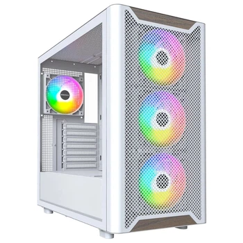 Корпус Montech XR WOOD W/O PSU ATX White