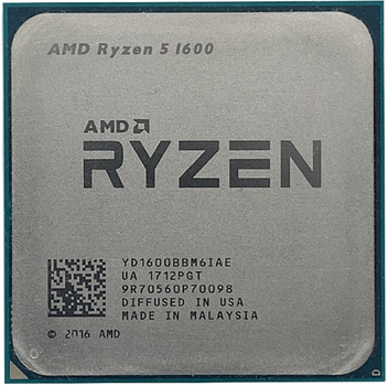 Процесор AMD Ryzen 5 1600 3.2-3.6 GHz 6 ядер 12 потоків 16Mb 65W AM4 Б/В