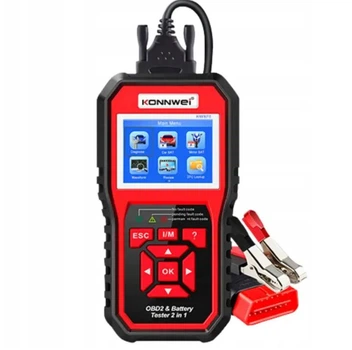 Профессиональный автотестер автосканер KW870 OBD-II и CAN сканер Konnwei 2.8" TFT + ТЕСТ БАТАРЕИ