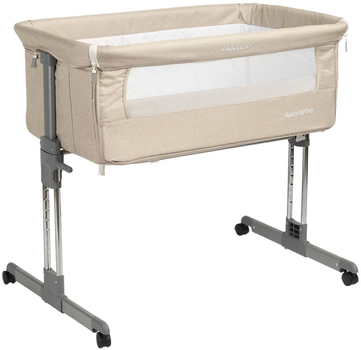 Łóżeczko dostawne Caretero Sleep2gether Beżowe (5902021529346)