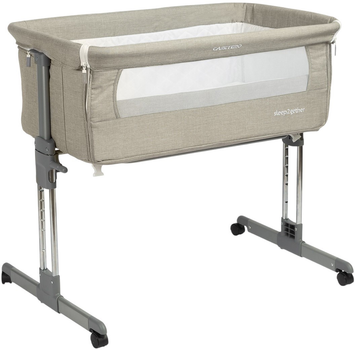 Łóżeczko dostawne Caretero Sleep2gether Szare (5902021529360)