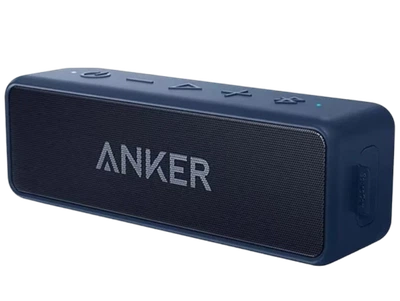 Портативная колонка Anker SoundCore 2, Black & Blue, Bluetooth, 12W, 4400mAh, AUX, защита IPX7