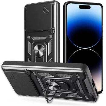 Чехол Fiji Camera Defence для Nothing Phone (2a) / (2a) Plus бампер с защитой камеры и подставкой Black