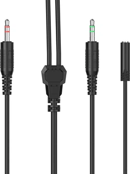 Uniwersalny kabel HATOR do PC 2x3,5 mm 1 m (8721249230783)