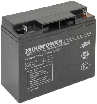 Акумуляторна батарея EuroPower EPL 12V 17Ah (EPL 17-12)