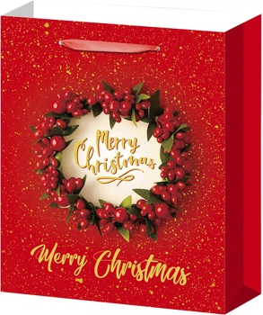 Пакет паперовий для подарунків Angel Gifts Новорічний 31×40×12 см (Я81582_AG3556-3_1)