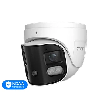 IP-видеокамера панорамная 4Mp*2 TVT TD-9585E3B-DP f=2.8mm, ИК+LED подсветка, 2 микрофона (77-00453)