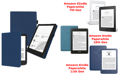 Чехол CRAYTON для Amazon KIndle Paperwhite 7th Gen, 10th Gen, 11th Gen – стиль, защита, цвет Blue TM