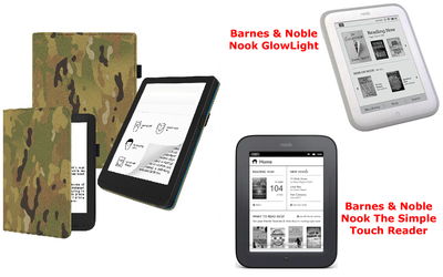 Чехол CRAYTON для Barnes & Noble Nook GlowLight, The Simple Touch Reader – стиль, защита, цвет Multikam