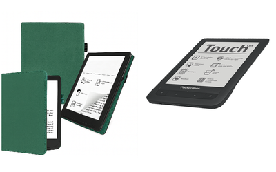 Чехол CRAYTON для PocketBook Touch Lux 623 – стиль, защита, цвет Green
