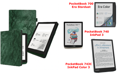 Чехол CRAYTON для PocketBook 700, 740, 743 – стиль, защита, цвет Green Snake